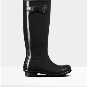 HUNTER original Ladies tall rain boots- black